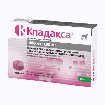 Кладакса жевательные таблетки 400мг/100мг №12