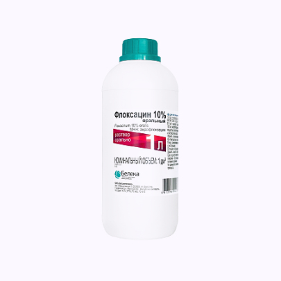 Флоксацин 10% оральн.1 л,
