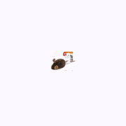 Игрушка GiGwi мышка со звуковым чипом для кошек 15см /75101/