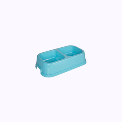 Миска JOYPET двойная прямоугольная цветная 2*600 мл 30*18.5*5,5 см /CNR-110/