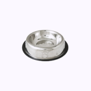 Миска Райнтех Belly из нержавеющей стали на резинке с рисунком 16 см 200мл /ASBE-8 oz/