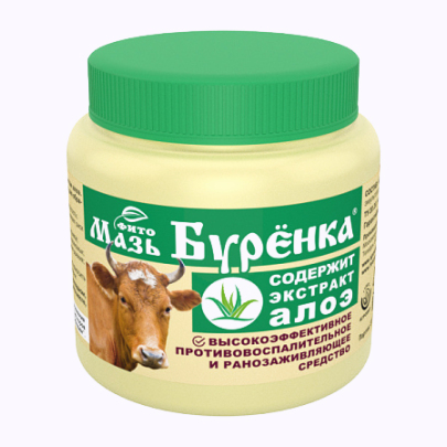 Мазь Буренка с алоэ (серия Фито) 200 г, 24/кор